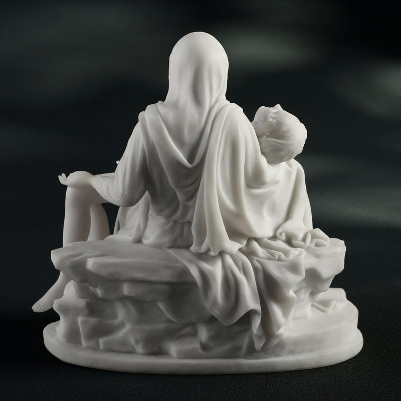 Unicorn Studio Michelangelo's Pieta Statue Sculpture Madonna Jesus - Image 5